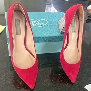 Betsey Johnson Red Suede Heels